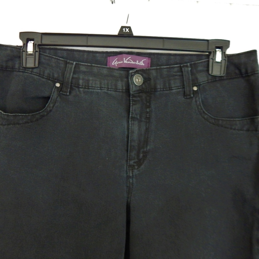 Gloria Vanderbilt Stretch Black Jeans, Size 14